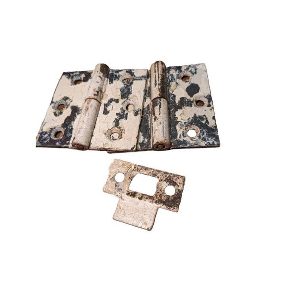 Vintage porshlen and brass door knobs. With hardware. - Picture 13 of 13